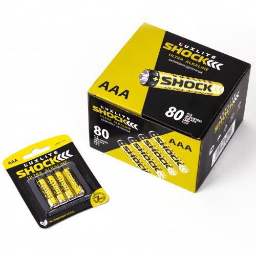 Батарейки Luxlite Shock ААА (Gold) 80 шт.